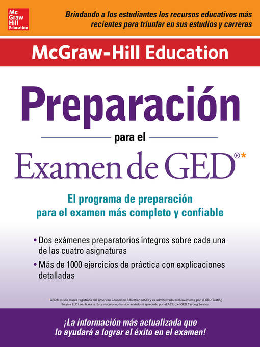 Title details for Preparación para el Examen de GED by McGraw Hill Editores, México - Available